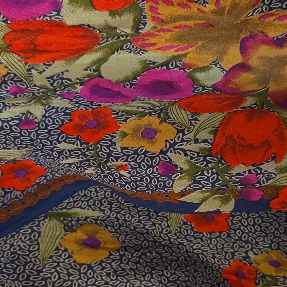 Long Floral Scarf
